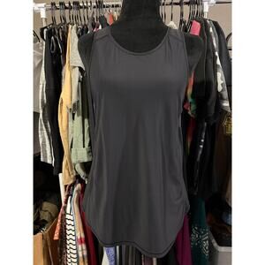 Lululemon Sculpt Tank Top Black Sheer Womens Small 4/6 High Neck Lightweight Run